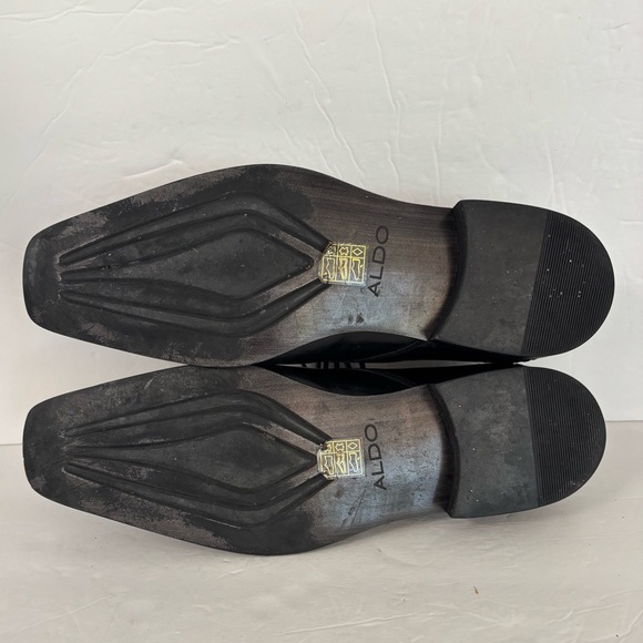 ALDO Black Square Toe Dress Shoes Size 7